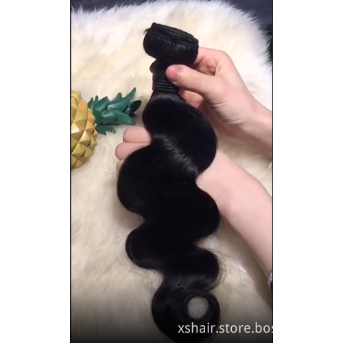 Wholesale 10a Unprocessed Virgin Human Brazilian Body Wave 3 Bundles Virgin Human Hair Weave Bundles For Black Woman
